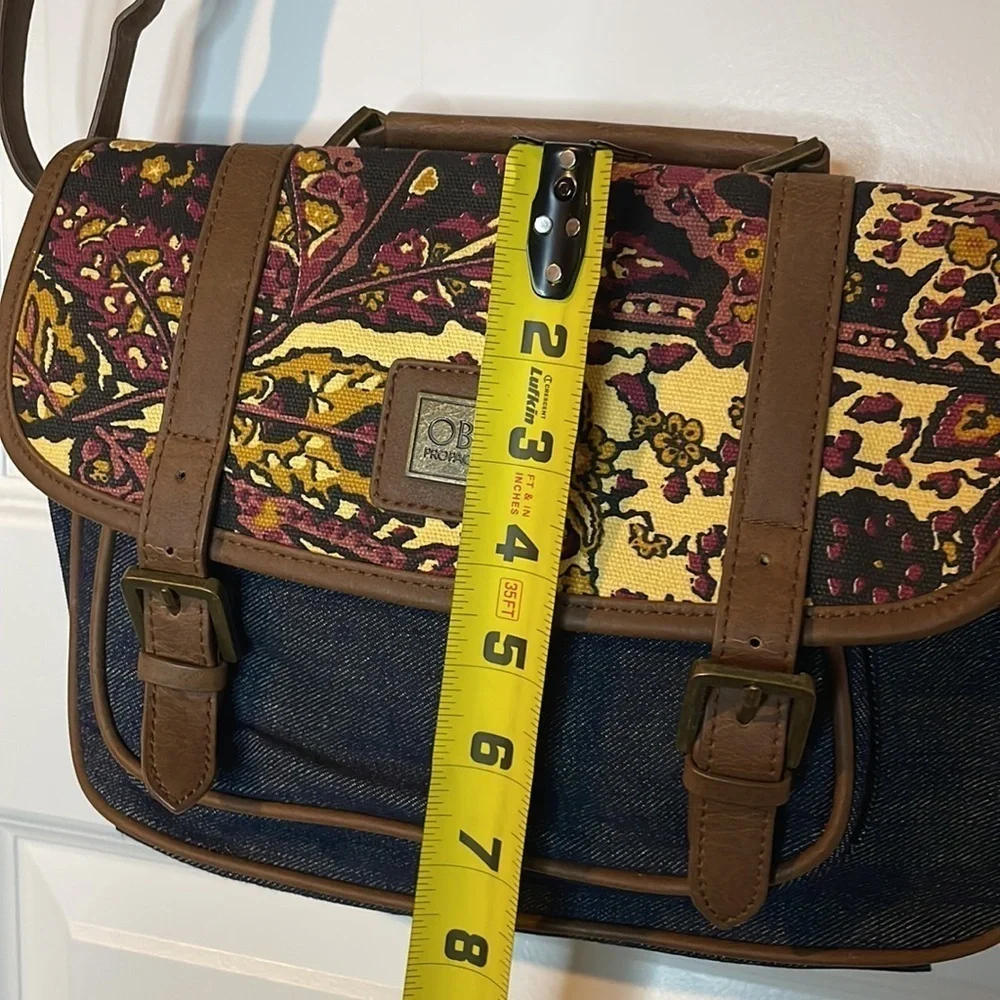 Obey Propaganda RARE Denim Messenger Crossbody Bag